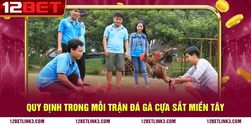 Quy định trong mỗi trận đá gà cựa sắt miền Tây